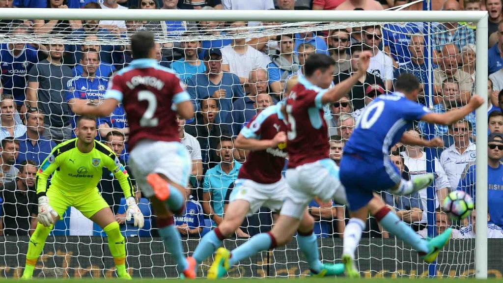 Hazard, Moses and Willian maintains Conte’s unbeaten run as Chelsea thrash Burnley 3-0