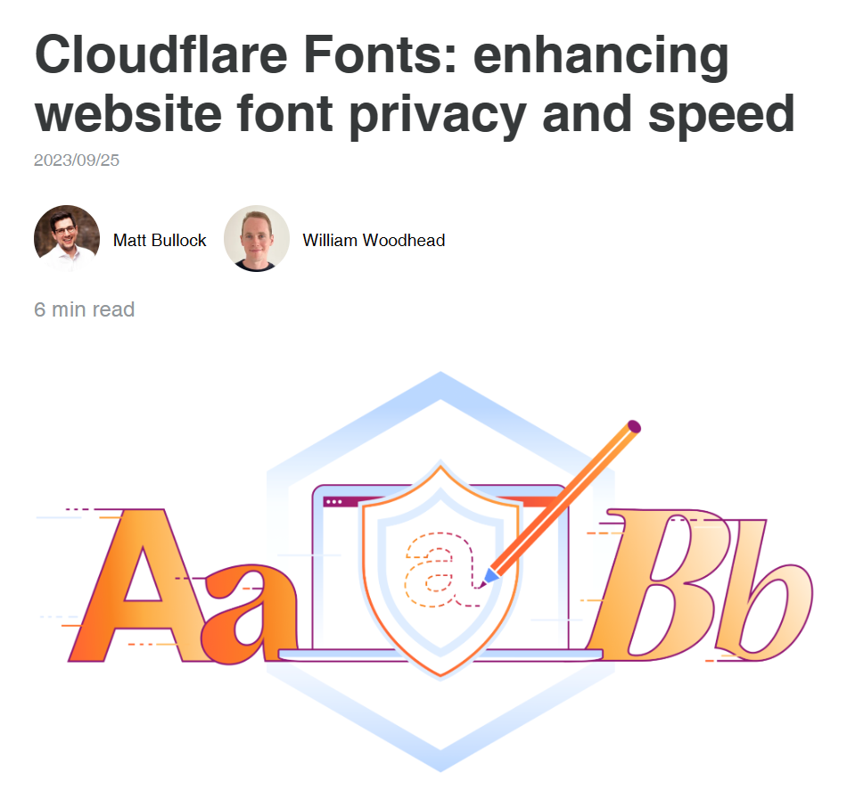 Cloudflare launches its own font platform to rival the status of Google Fonts