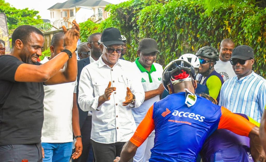 Hon Minister of Sports Development Enthused by Cyclers