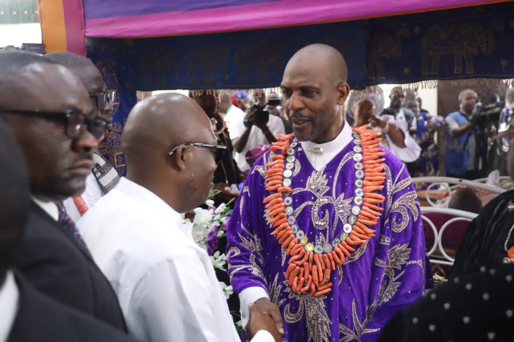 Photos: Princewill shares images from father’s burial rites, thanks all for support