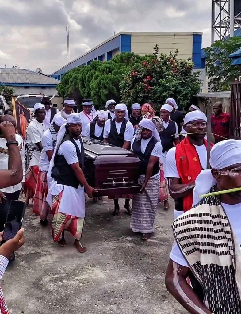 Photos: Princewill shares images from father’s burial rites, thanks all for support