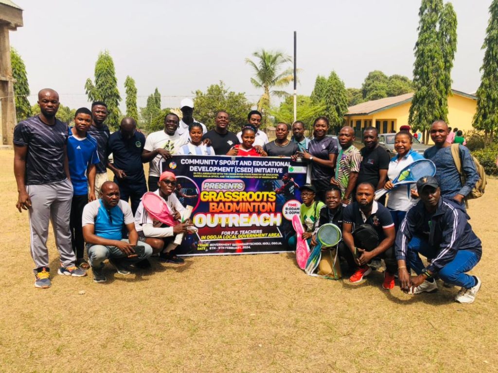 BFN, CSED hold badminton outreach training in Ogoja