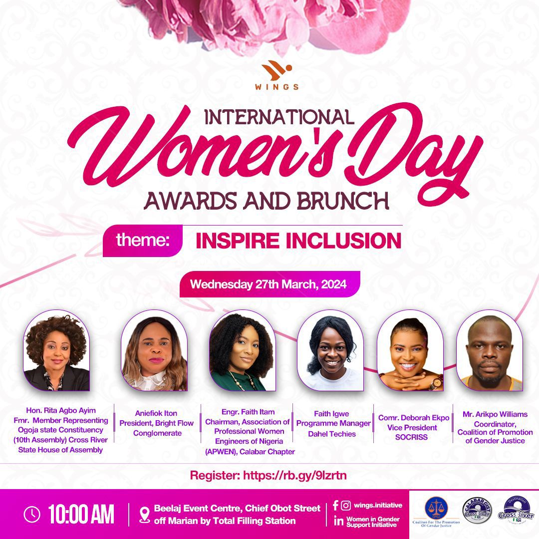 Check Out: Nominees for International Women’s Day Awards and Brunch Celebration in Cross River State