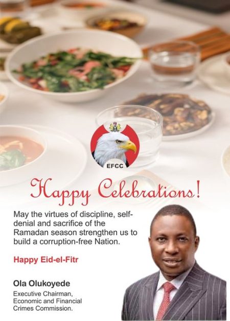 EFCC Chairman's Eid-el-Fitr Greetings