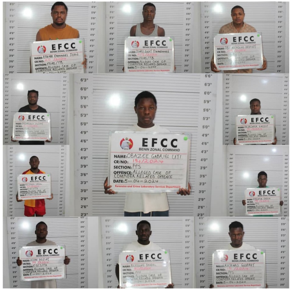 Court Jails 20 Internet Fraudsters in Benin City