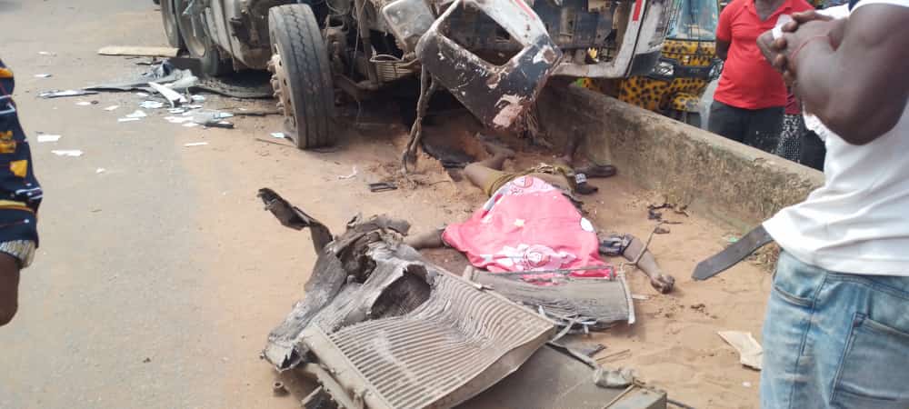 Truck-to-truck accident claims two lives in Anambra