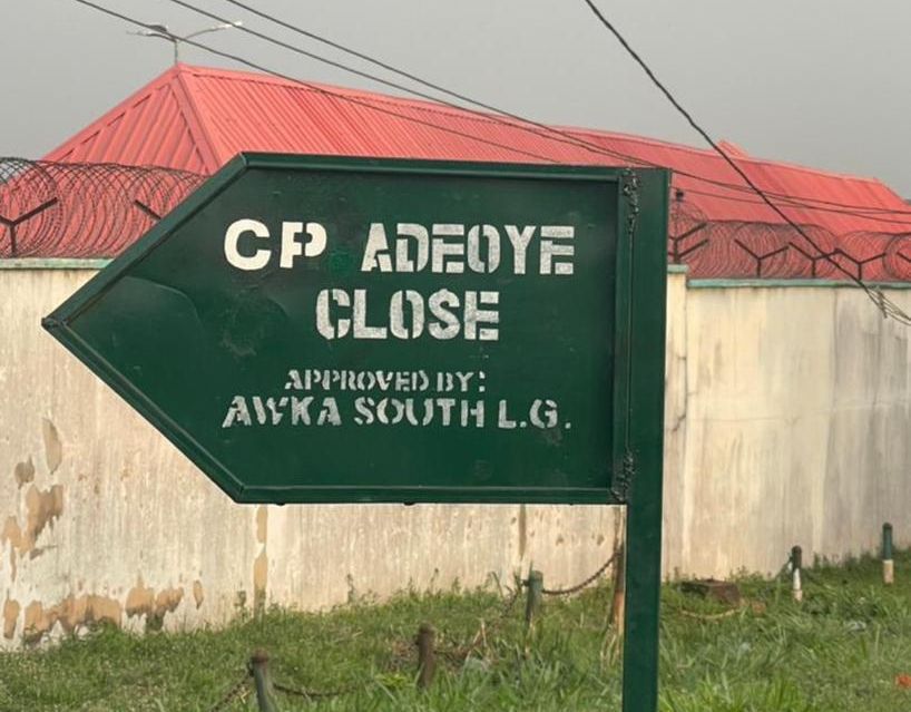 Anambra govt names street after CP Adeoye as honour for improved security