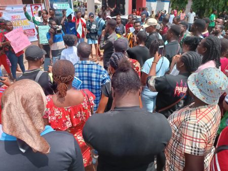 Oko Poly Students Protest Imposition of N5000 Examination Fees By School Management