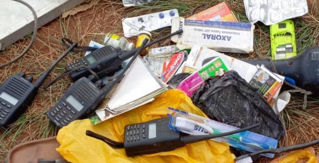 Security Forces comb Anambra forest for gunmen, recover 9 home made bombs, 4 walkie talkie