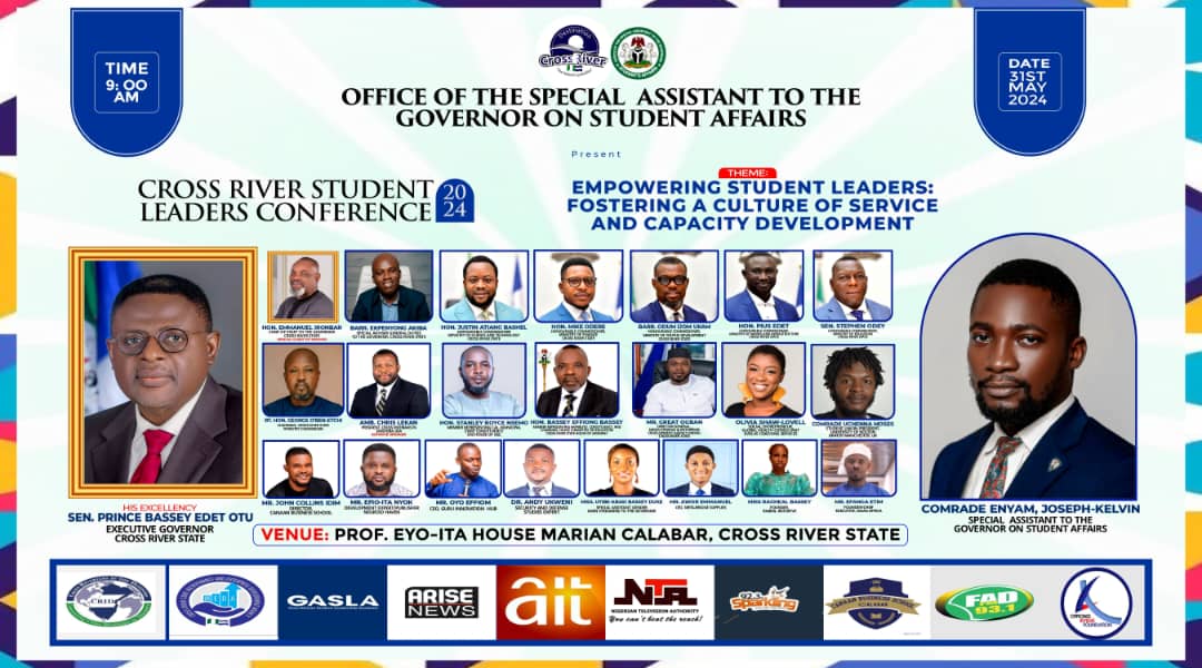 Governor Otu to Champion Student Empowerment at Cross River Student Leaders Conference 2024