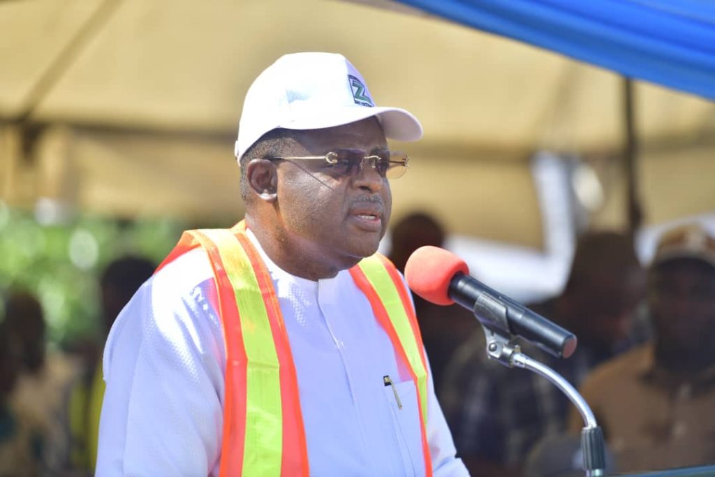 Gov Bassey Otu flags off the construction of Adiabo road