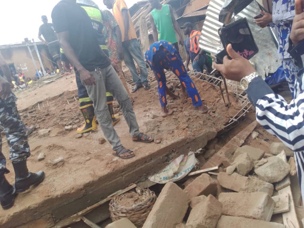 Meany feared death as two-storey shop collapsed in Anambra