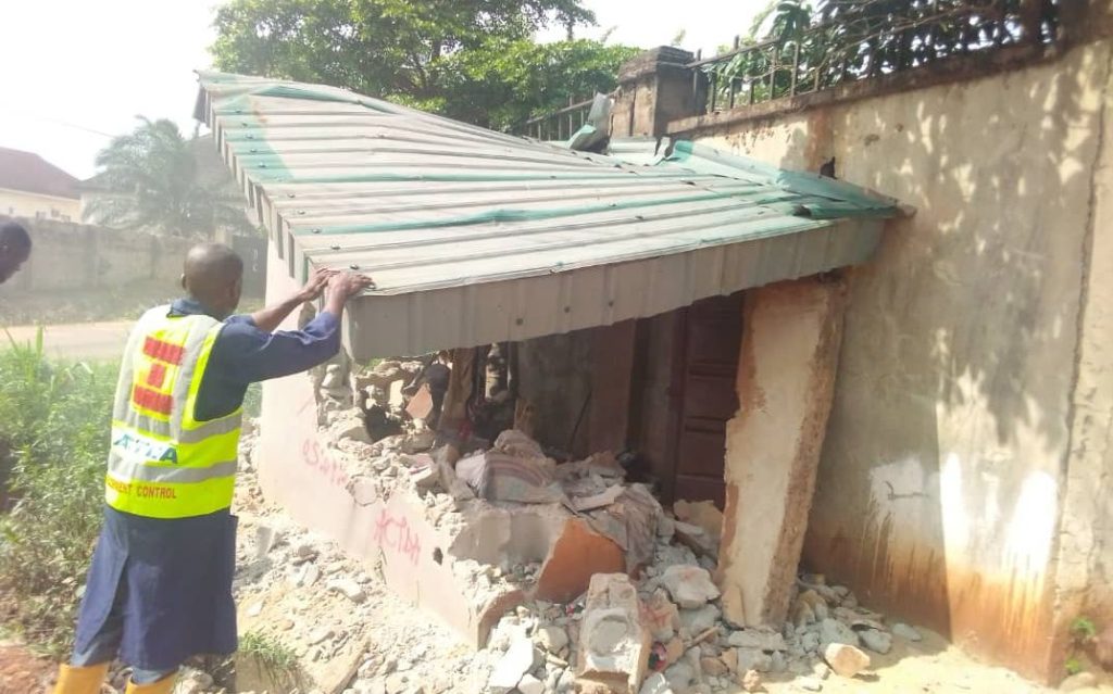 ACTDA demolishes shrine behind Anambra govt house Awka