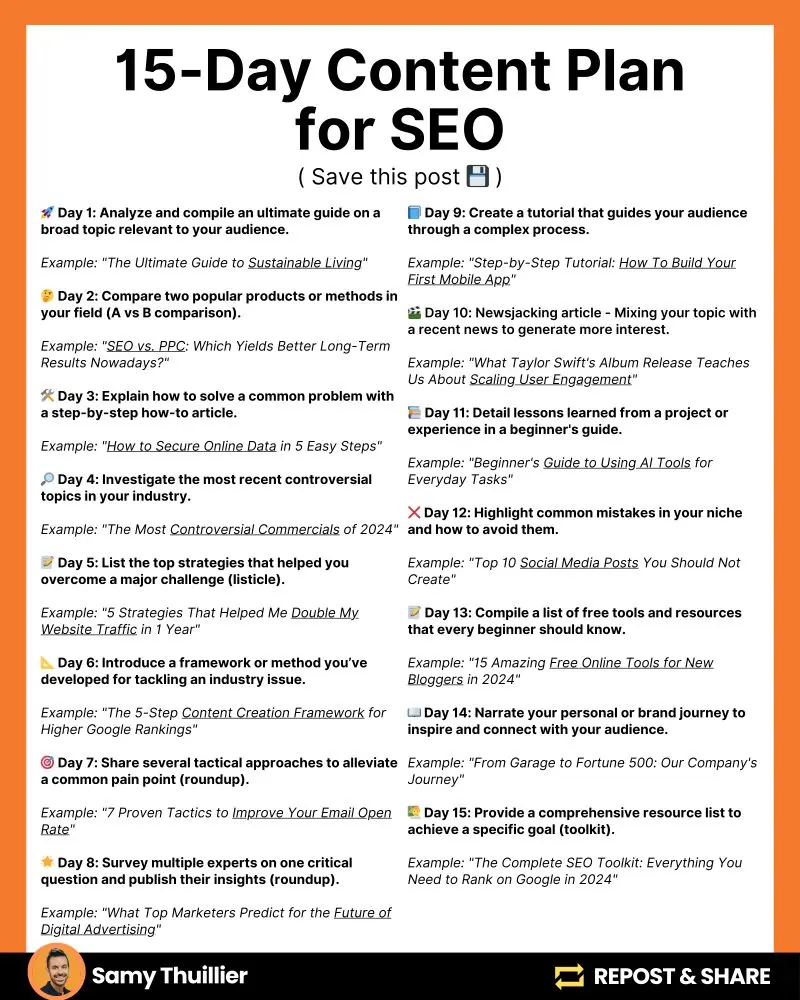 This 15-Day Content Plan Will Help You Improve Your SEO