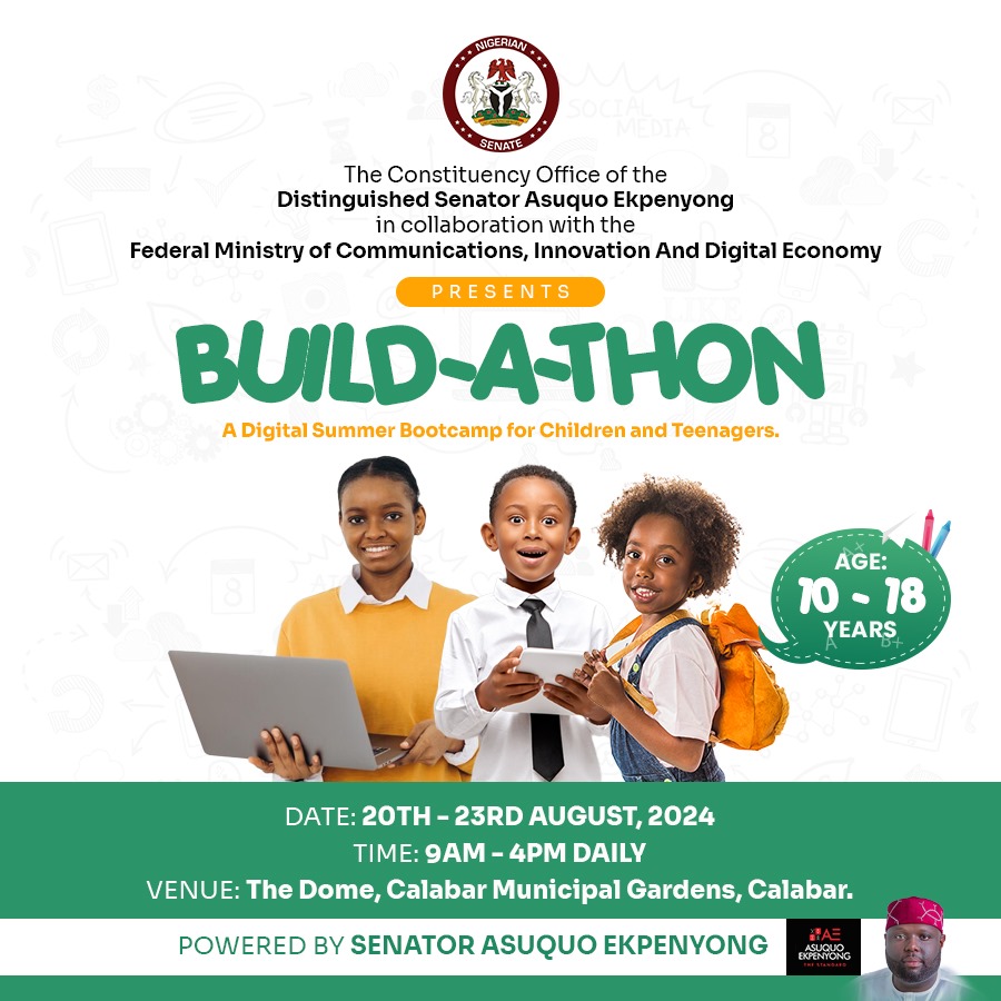 C’River: Senator Asuquo Ekpenyong Brings BUILD-a-Thon Digital Boot Camp For Young Persons