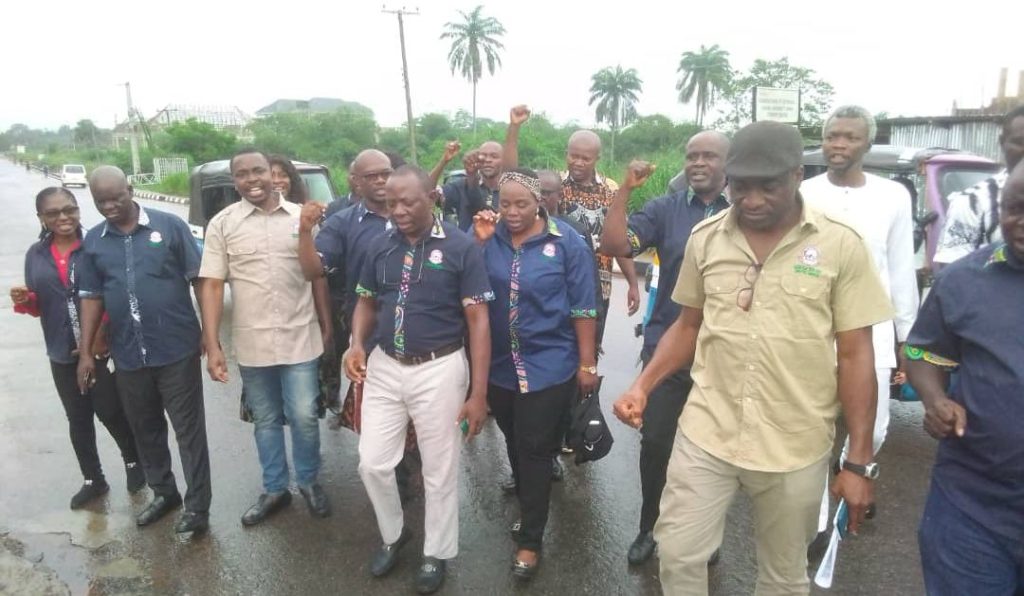 ASUU-UNIZIK joins nationwide solidarity rally in support of victimized branches in Nigeria