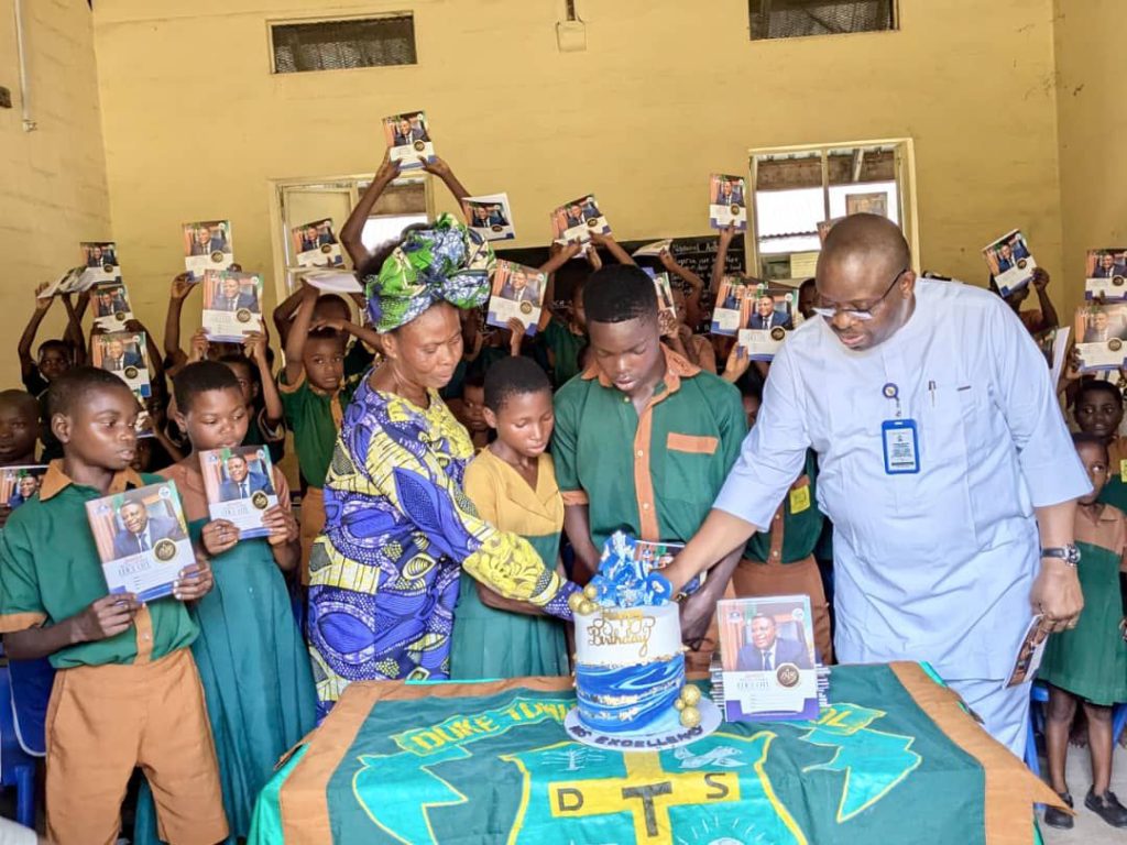 Gov Otu @ 65: CRIRS celebrates with children, distributes study materials