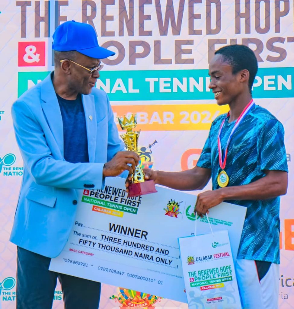 Calabar agog as the Renewed Hope and People First National Tennis Open,Calabar 2024,hosted by Senator John Owan Enoh Reaches Climax