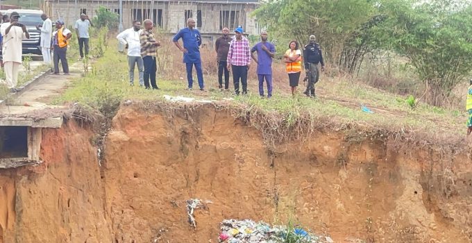 Cross River Governor Inspects Flood and Gully Erosion Control Works in Calabar, Vows to Find Lasting Solution