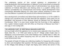 Press Release: Misleading, Deceitful And Fraudulent Agitation For Unceded Part Of The Erstwhile Bakassi: The Truth Perspective