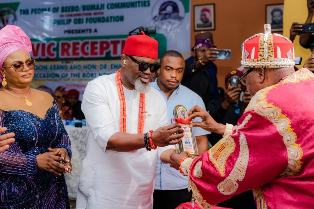 Ironbar Honoured as Otu Kinwang 1 of Boki Nation, Abang Receives Humanitarian Award