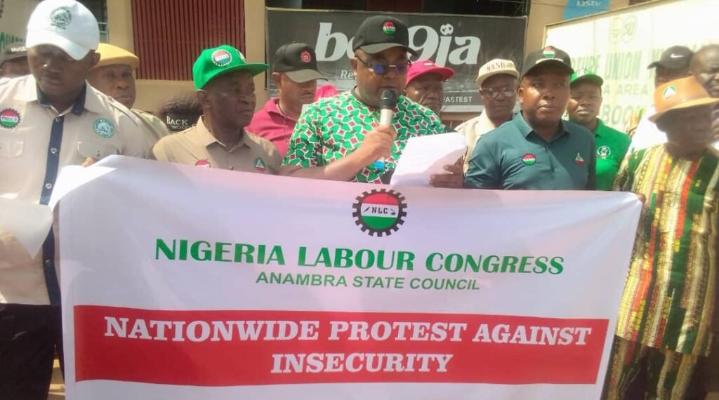 Anambra NLC joins nationwide protest against insecurity in Nigeria