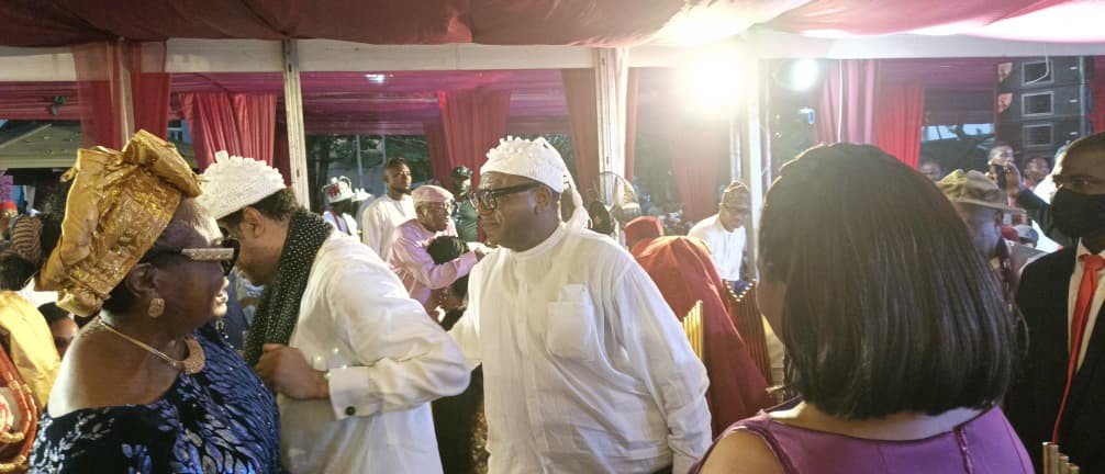 C'River NDDC Rep, Rt. Hon. Orok Duke, Congratulates Donald Duke on Daughter’s Traditional Marriage