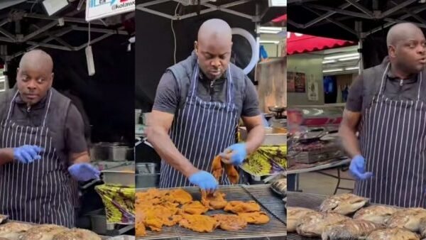 Nigerian man quits teaching job to sell suya