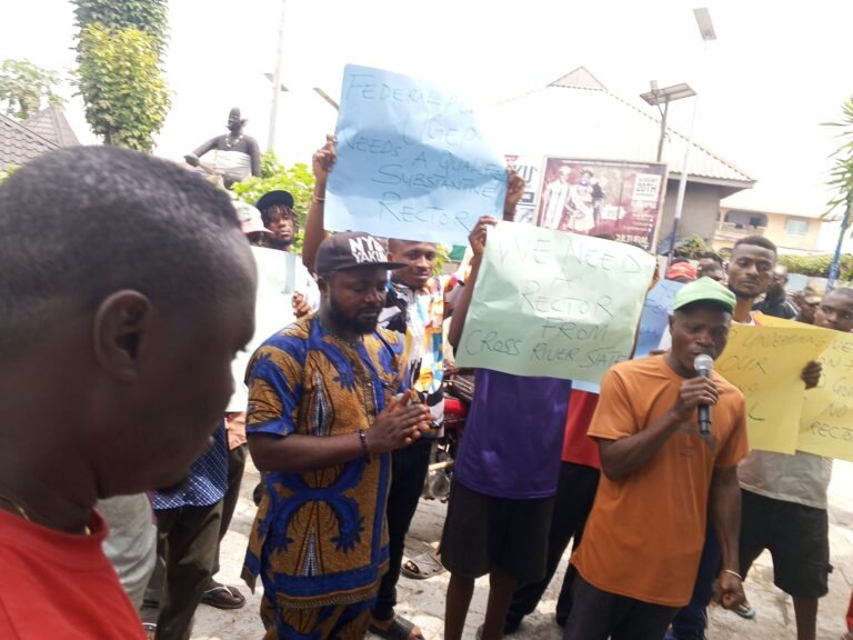 C'River Youths Protest Appointment of Non-Indigene as FedPoly Ugep Rector